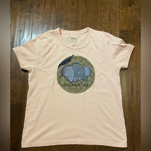 Coach x Disney Dumbo T-Shirt salmon pink SZ L